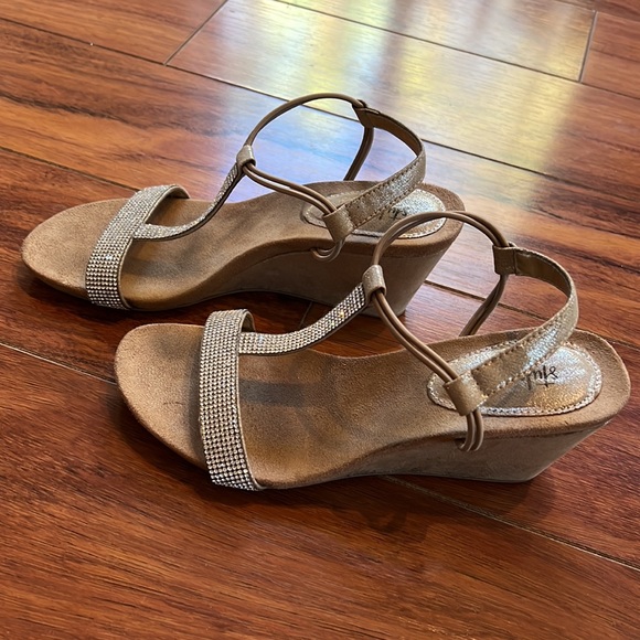 Dress shoes…Sparkly rhinestone wedges - Picture 3 of 4